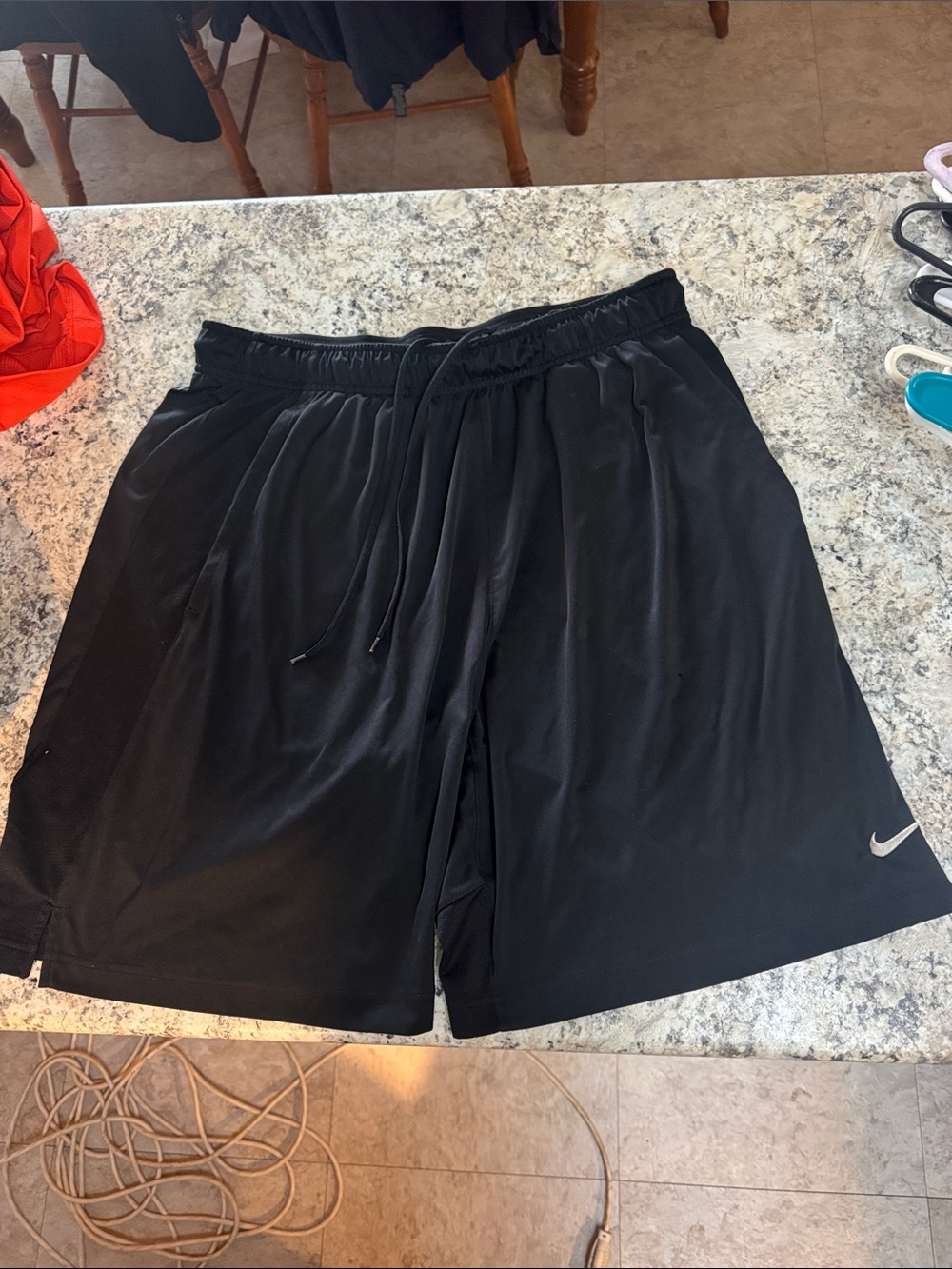 Nike DRI Fit Men’s Black Athletic Drawstring Shorts